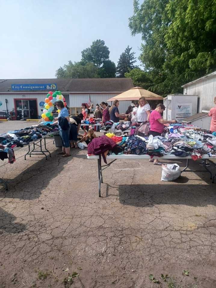 Annual free spring and fall clothing giveaway
